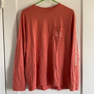Vineyard Vines Long Sleeve in Salmon